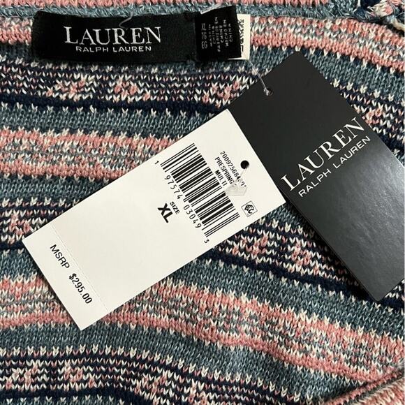 Lauren Ralph Lauren Aztec Southwest Print Style Belted Cardigan - Picture 12 of 16